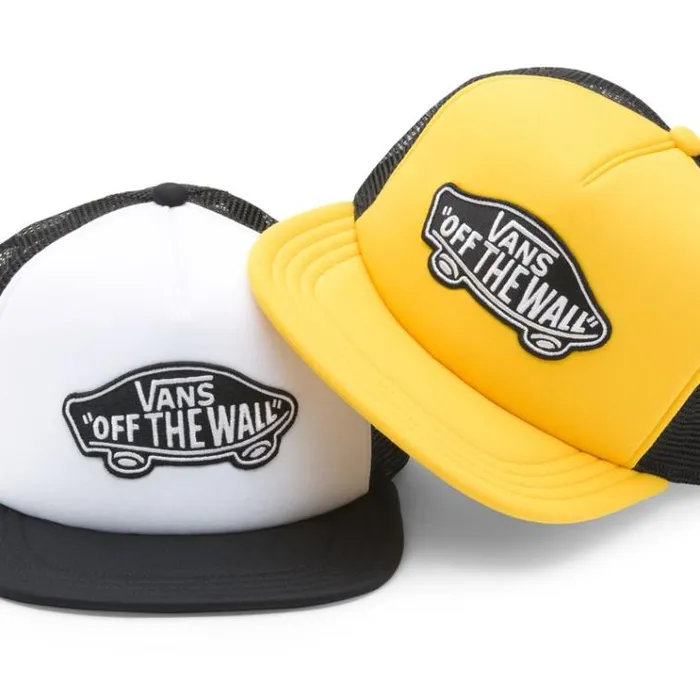 Vans Classic Patch Trucker Hat WhiteBlack Mens Hats and Beanies