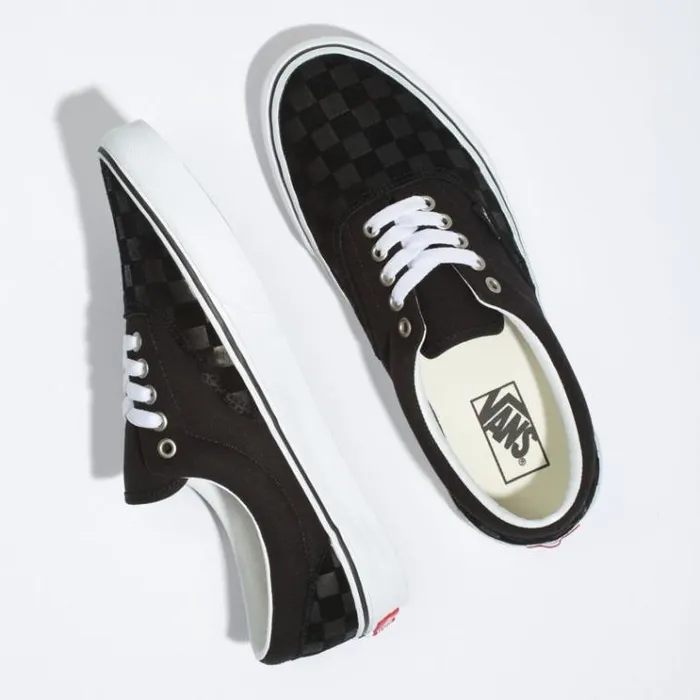 Vans Deboss Checkerboard Era BlackTrue White Mens Classics Shoes Vans Deboss Checkerboard Era BlackTrue White Mens Classics Shoes