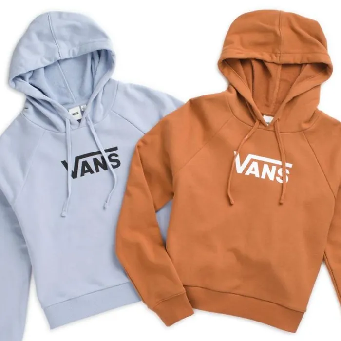Vans Flying V Boxy Hoodie Zen Blue Womens Hoodies and Jackets Vans Flying V Boxy Hoodie Zen Blue Womens Hoodies and Jackets