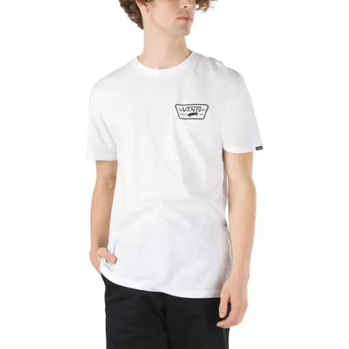 Vans Full Patch Back TShirt WhiteBlack Mens TShirts and Tanks Vans Full Patch Back TShirt WhiteBlack Mens TShirts and Tanks
