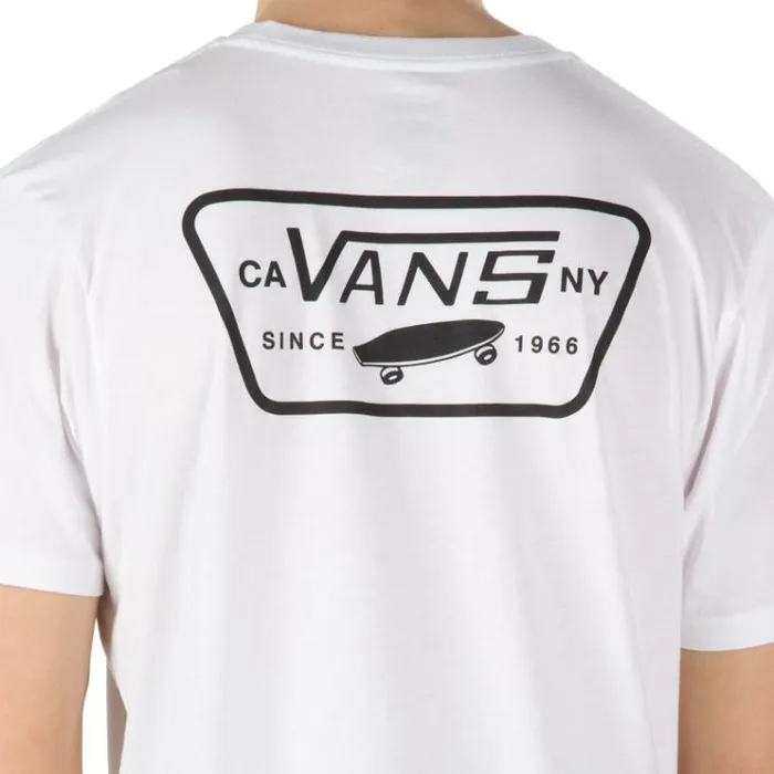 Vans Full Patch Back TShirt WhiteBlack Mens TShirts and Tanks Vans Full Patch Back TShirt WhiteBlack Mens TShirts and Tanks