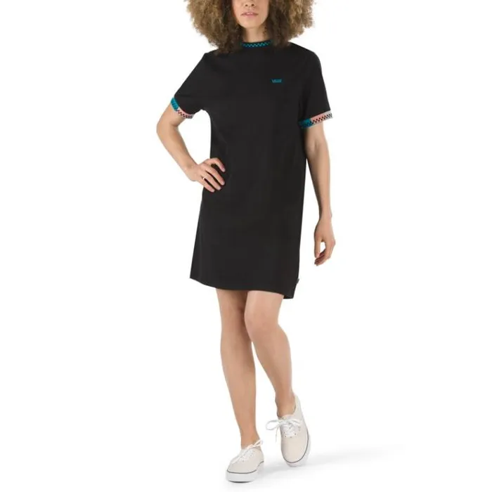 Vans Hi Roller Tri Check Dress Black Womens Dresses