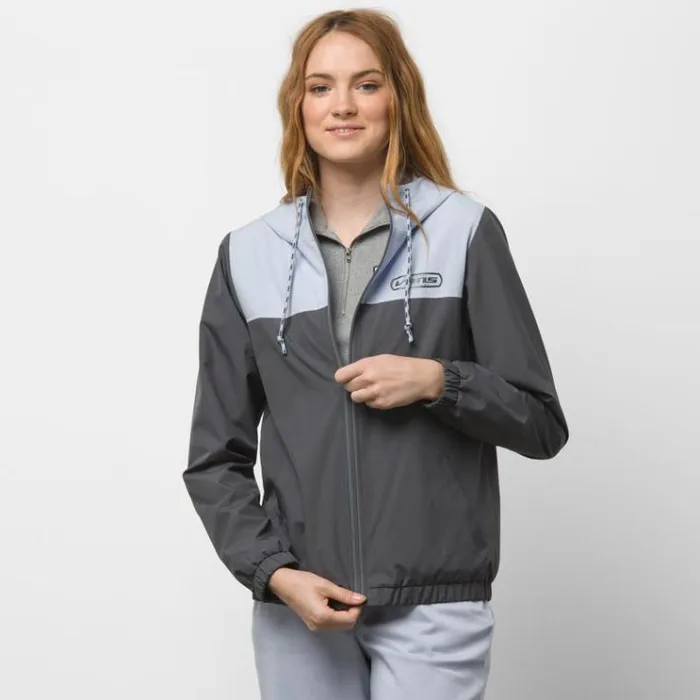 Vans Kastle Block Windbreaker Asphalt Womens Hoodies and Jackets Vans Kastle Block Windbreaker Asphalt Womens Hoodies and Jackets