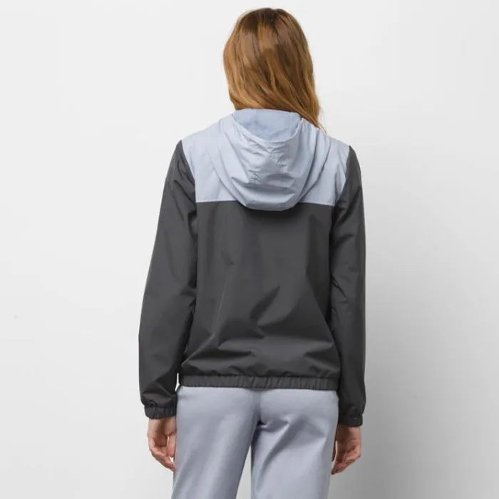 Vans Kastle Block Windbreaker Asphalt Womens Hoodies and Jackets Vans Kastle Block Windbreaker Asphalt Womens Hoodies and Jackets