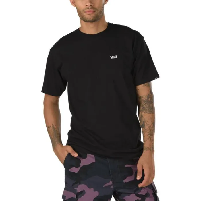 Vans Left Chest Logo TShirt BlackWhite Mens TShirts and Tanks