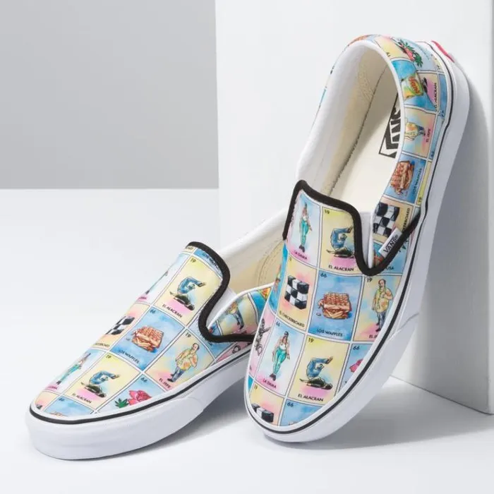 Vans LosSlipOn MultiTrue White Mens Classics Shoes Vans LosSlipOn MultiTrue White Mens Classics Shoes