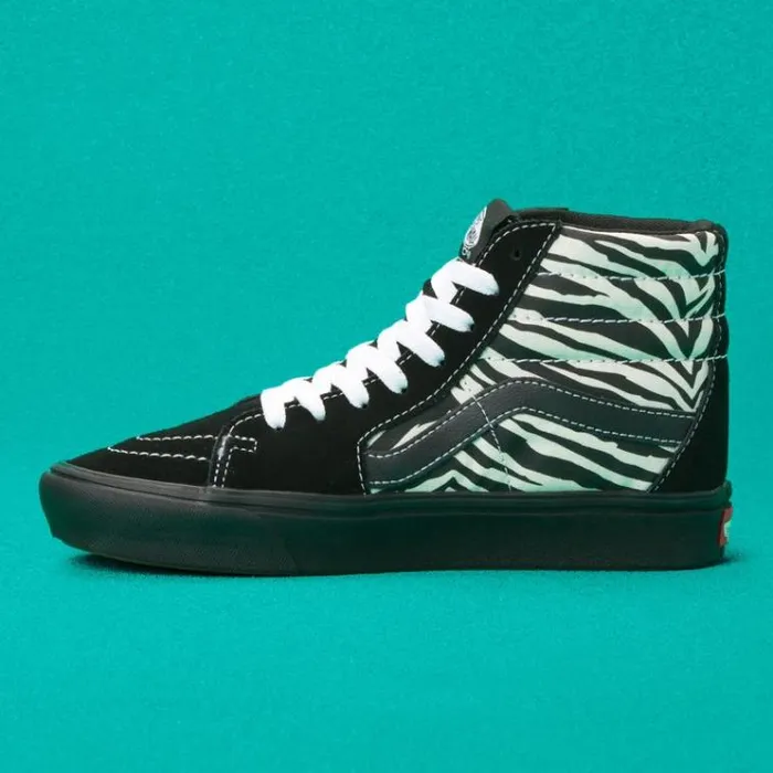 Vans Mixed Media ComfyCush Sk8Hi Antique WhiteBlack MensWomens Classics Shoes Vans Mixed Media ComfyCush Sk8Hi Antique WhiteBlack MensWomens Classics Shoes