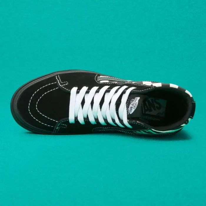 Vans Mixed Media ComfyCush Sk8Hi Antique WhiteBlack MensWomens Classics Shoes Vans Mixed Media ComfyCush Sk8Hi Antique WhiteBlack MensWomens Classics Shoes