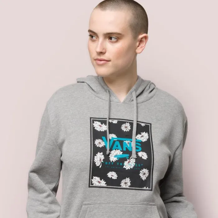 Vans Murtle Hoodie Grey Heather Womens Hoodies and Jackets