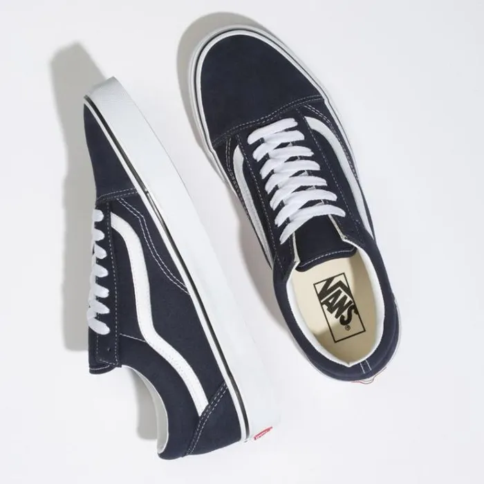 Vans Old Skool Night SkyTrue White Mens Classics Shoes Vans Old Skool Night SkyTrue White Mens Classics Shoes
