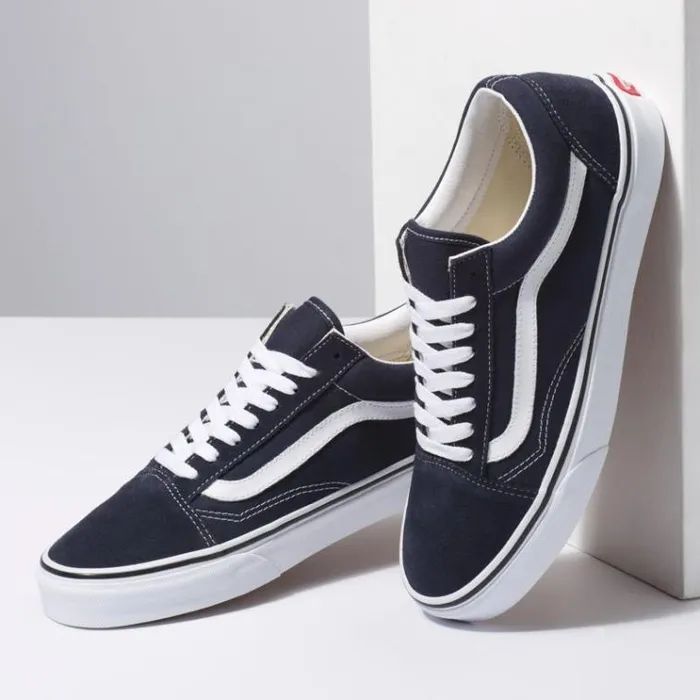 Vans Old Skool Night SkyTrue White Mens Classics Shoes Vans Old Skool Night SkyTrue White Mens Classics Shoes