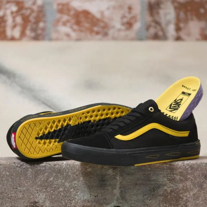 Vans Old Skool Pro BMX Larry EdgarBlackYellow Mens BMX Shoes