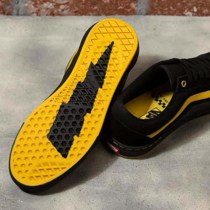 Vans Old Skool Pro BMX Larry EdgarBlackYellow Mens BMX Shoes