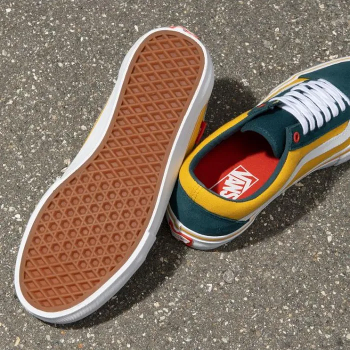 Vans Old Skool Pro PrimeAtlanicGold MensWomens Pro Skate Vans Old Skool Pro PrimeAtlanicGold MensWomens Pro Skate