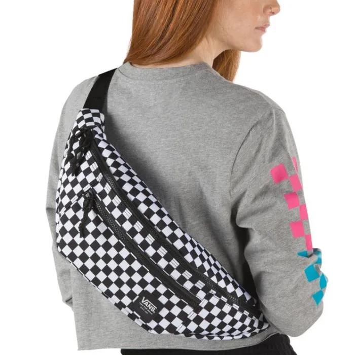 Vans Ranger Waist Pack BlackWhite Checkerboard Womens Backpacks and Bags