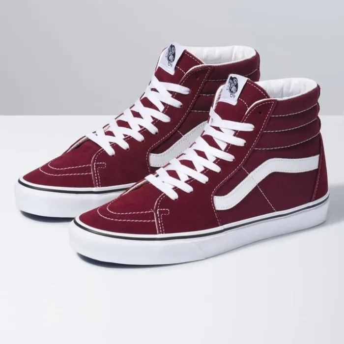 Vans Sk8Hi Port RoyaleTrue White MensWomens Classics Shoes