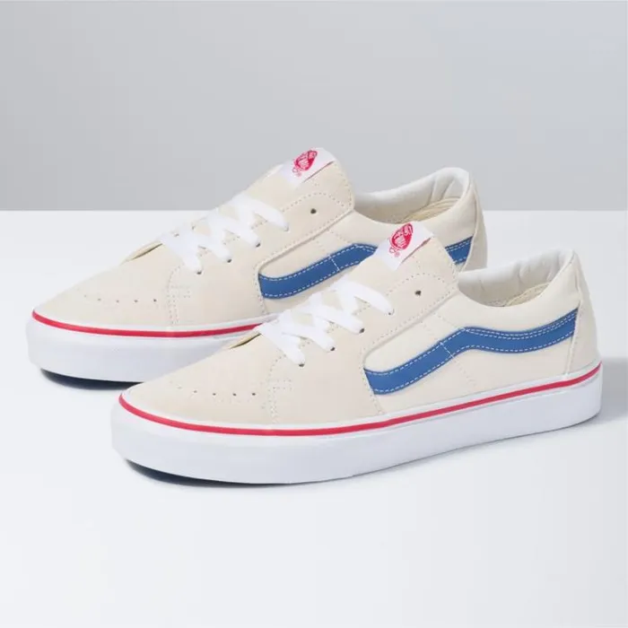 Vans Sk8Low Classic WhiteNavy MensWomens Classics Shoes