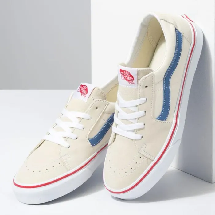 Vans Sk8Low Classic WhiteNavy MensWomens Classics Shoes Vans Sk8Low Classic WhiteNavy MensWomens Classics Shoes