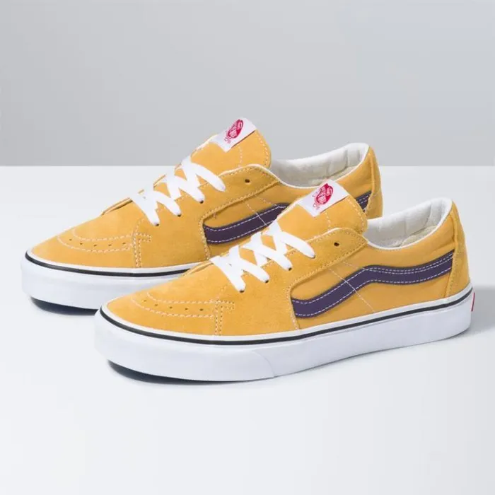 Vans Sk8Low Honey GoldPurple Velvet MensWomens Classics Shoes