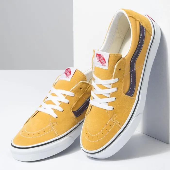 Vans Sk8Low Honey GoldPurple Velvet MensWomens Classics Shoes Vans Sk8Low Honey GoldPurple Velvet MensWomens Classics Shoes