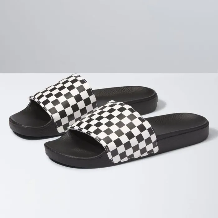 Vans SlideOn Checkerboard White MensWomens Sandals