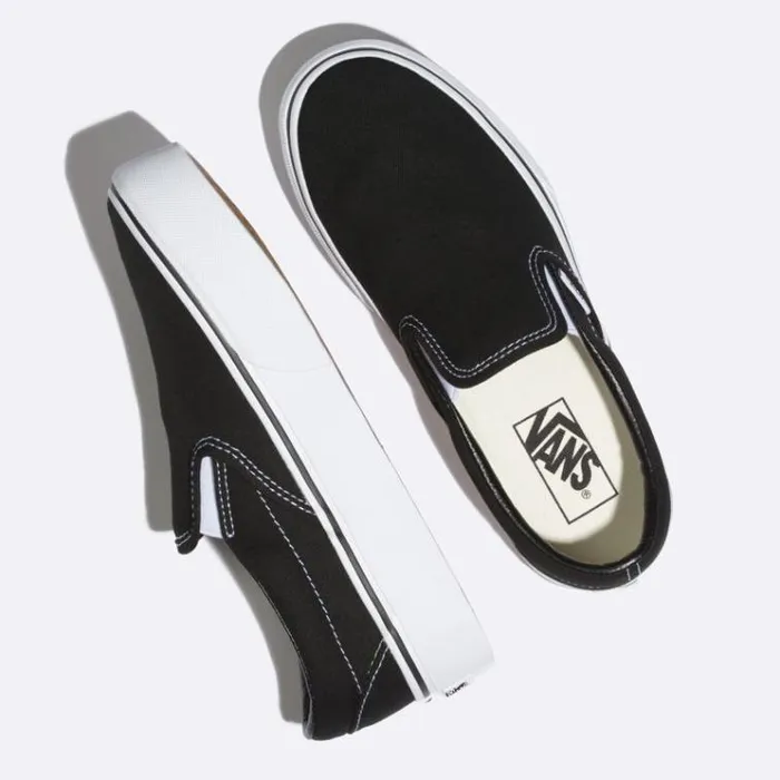 Vans SlipOn Platform Black Womens Classics Shoes Vans SlipOn Platform Black Womens Classics Shoes