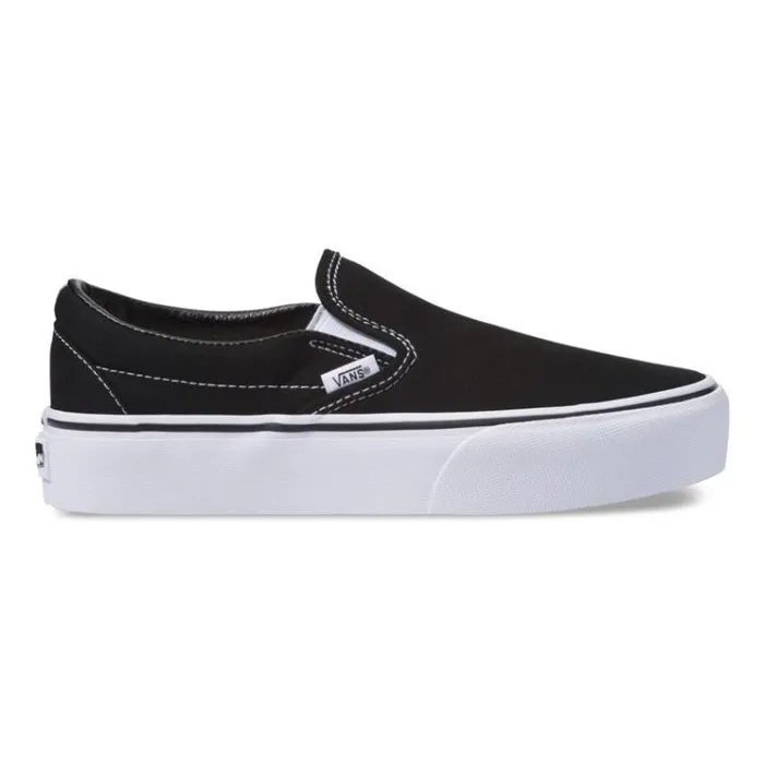 Vans SlipOn Platform Black Womens Classics Shoes Vans SlipOn Platform Black Womens Classics Shoes