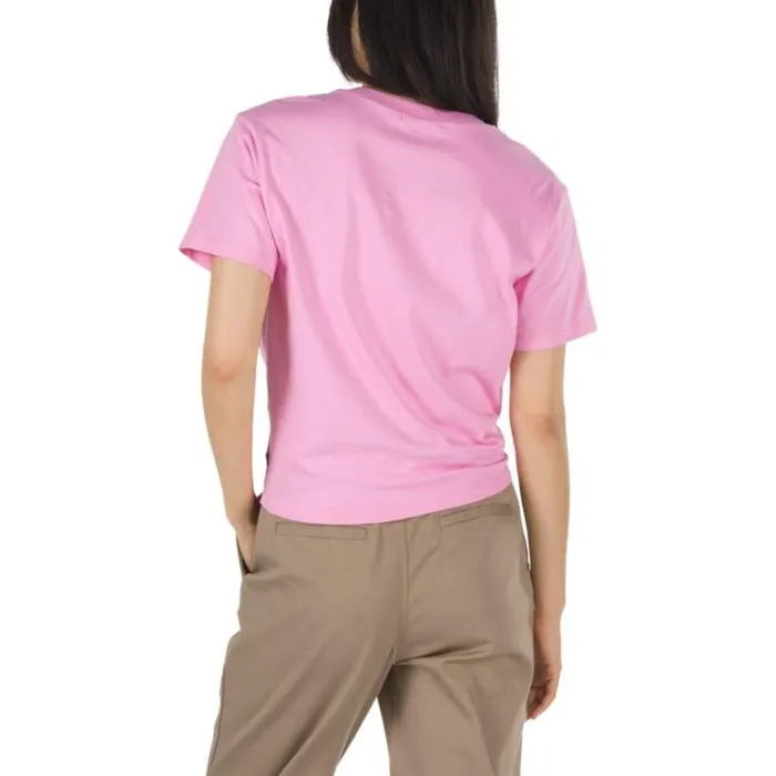 Vans Tie Knot Boyfriend Tee Fuchsia Pink Womens TShirts and Tanks Vans Tie Knot Boyfriend Tee Fuchsia Pink Womens TShirts and Tanks