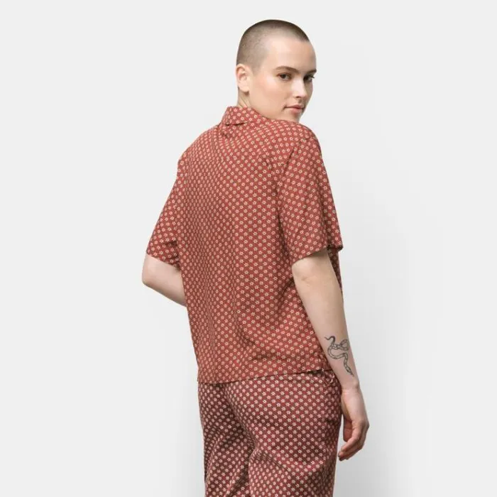 Vans Tipper Woven Shirt Henna Womens Tops Vans Tipper Woven Shirt Henna Womens Tops