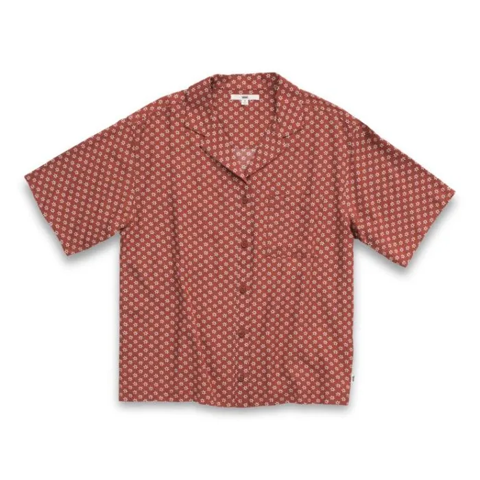 Vans Tipper Woven Shirt Henna Womens Tops Vans Tipper Woven Shirt Henna Womens Tops