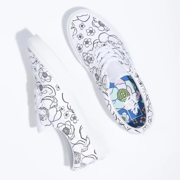 Vans UColor Era FloralTrue White MensWomens Classics Shoes Vans UColor Era FloralTrue White MensWomens Classics Shoes