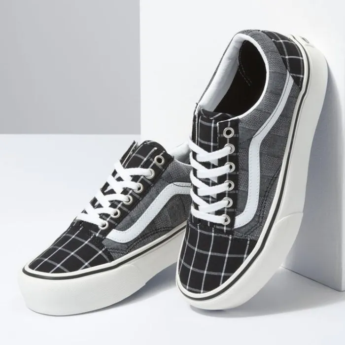 Vans Woven Check Old Skool Platform MultiBlanc De Blanc Womens Classics Shoes Vans Woven Check Old Skool Platform MultiBlanc De Blanc Womens Classics Shoes
