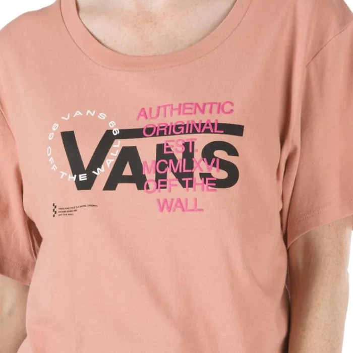 Vans Ya Mos Cropped Tee Rose Dawn Womens TShirts and Tanks Vans Ya Mos Cropped Tee Rose Dawn Womens TShirts and Tanks