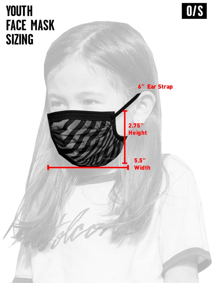 Volcom Accessories Little Youth Volcom Assorted Face Mask 8211 Black Combo Black Combo 8211 Boys