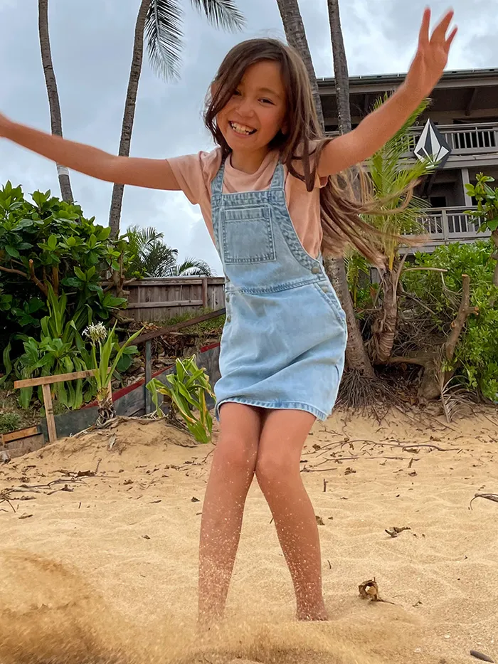 Volcom Dresses Girls Sunday Strut Dress 8211 Pale Blue Pale Blue 8211 Girls
