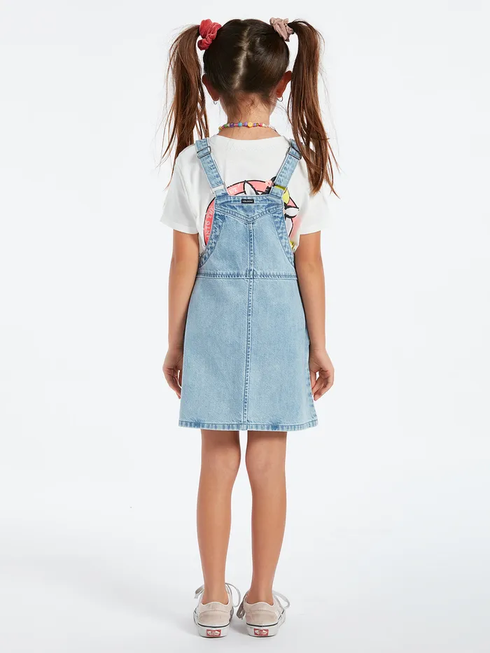 Volcom Dresses Girls Sunday Strut Dress 8211 Pale Blue Pale Blue 8211 Girls