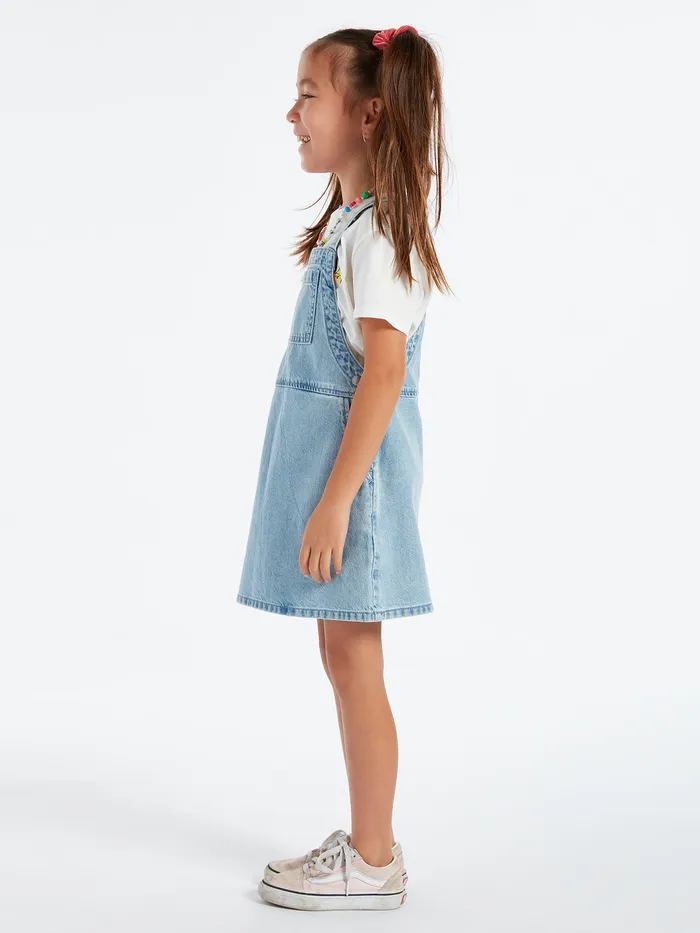 Volcom Dresses Girls Sunday Strut Dress 8211 Pale Blue Pale Blue 8211 Girls