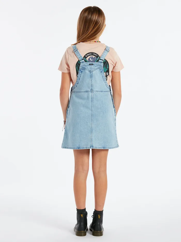 Volcom Dresses Girls Sunday Strut Dress 8211 Pale Blue Pale Blue 8211 Girls