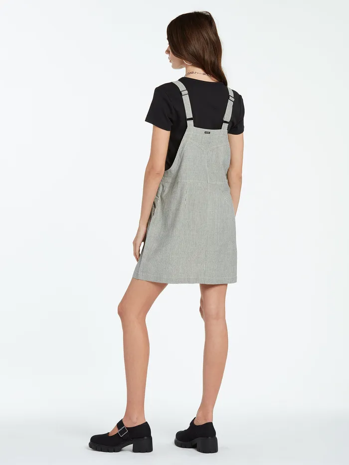 Volcom Dresses Sunday Strut Dress 8211 Black White Black White 8211 Womens
