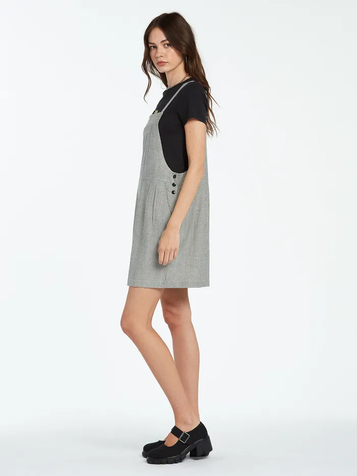 Volcom Dresses Sunday Strut Dress 8211 Black White Black White 8211 Womens