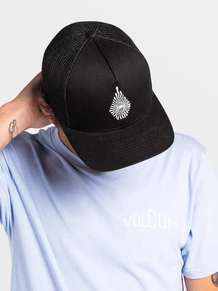 Volcom Hats and Beanies Hoobler Xfit Hat 8211 Black Black 8211 Mens