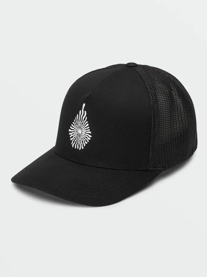 Volcom Hats and Beanies Hoobler Xfit Hat 8211 Black Black 8211 Mens