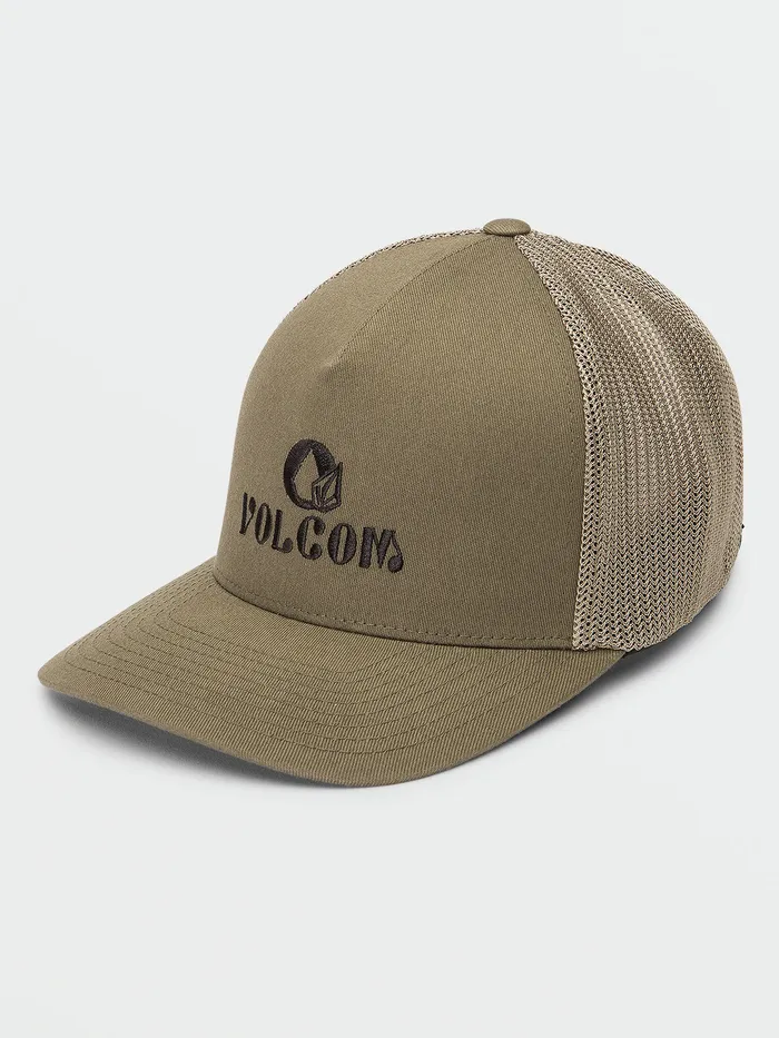 Volcom Hats and Beanies Hoobler Xfit Hat 8211 Martini Olive Martini Olive 8211 Mens