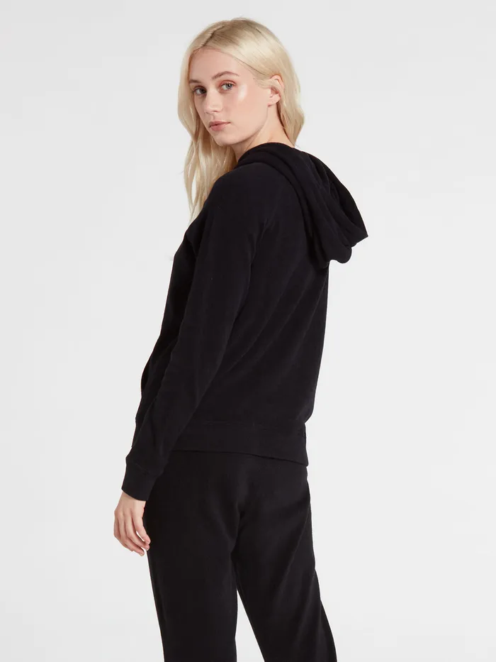 Volcom Hoodies and Sweatshirts Lived In Lounge Hoodie 8211 Black Black 8211 Womens