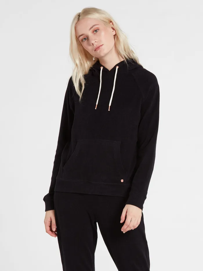 Volcom Hoodies and Sweatshirts Lived In Lounge Hoodie 8211 Black Black 8211 Womens
