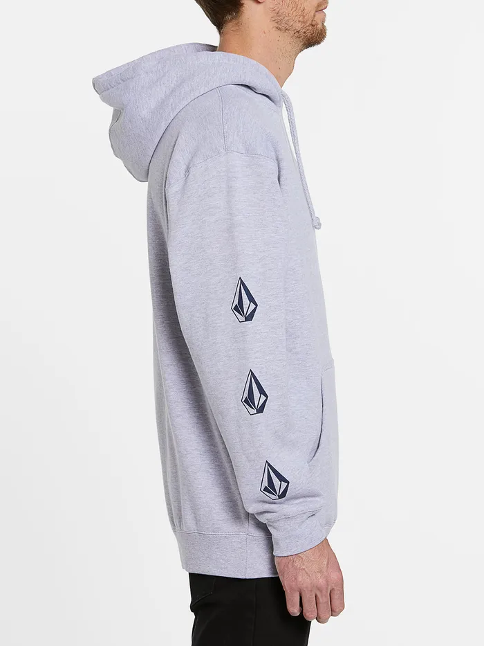 Volcom Hoodies and Sweatshirts Mens USA Deadly Stones Pullover 8211 Heather Grey Heather Grey 8211 Mens