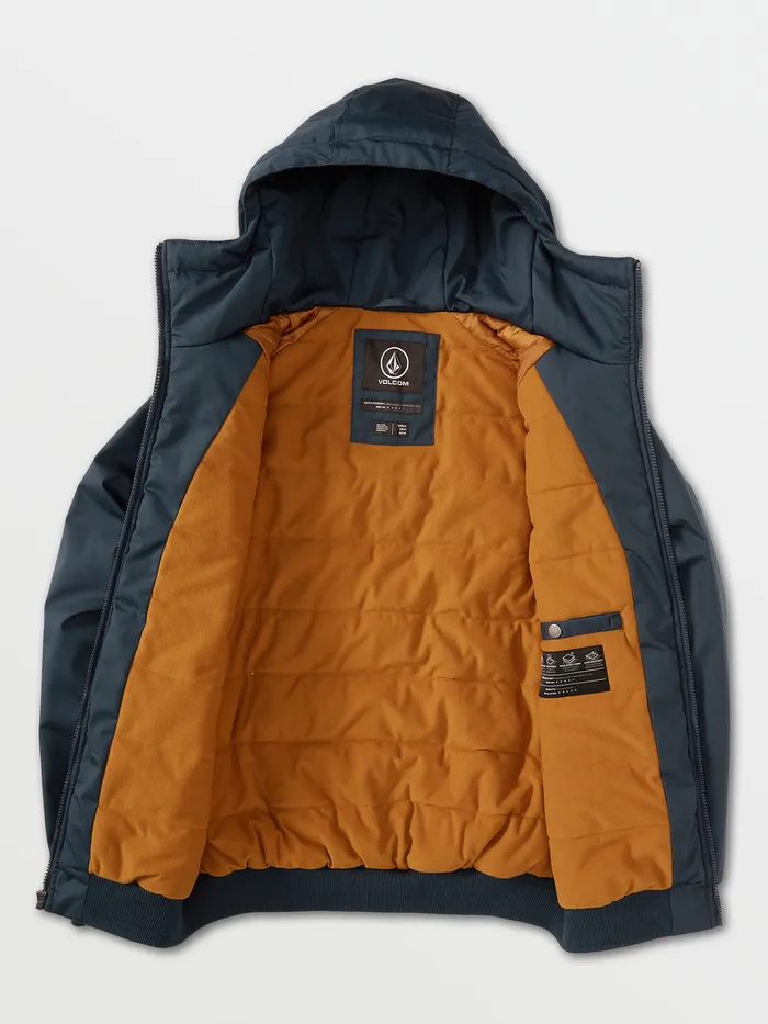 Volcom Jackets Hernan 5K Jacket 8211 Navy Navy 8211 Mens