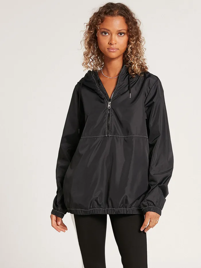 Volcom Jackets Wind It Up Jacket 8211 Black Black 8211 Womens