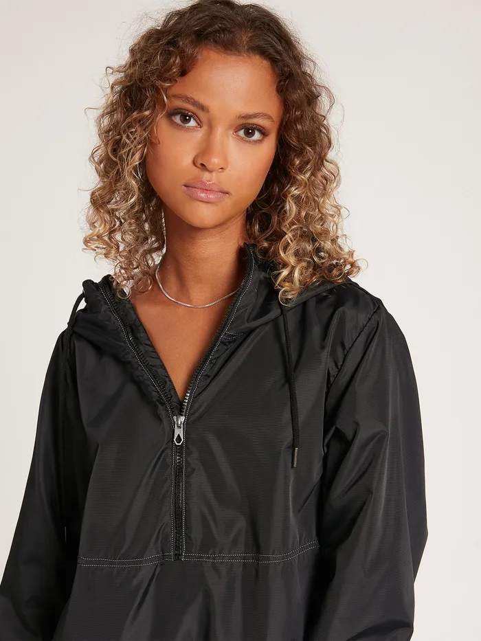 Volcom Jackets Wind It Up Jacket 8211 Black Black 8211 Womens