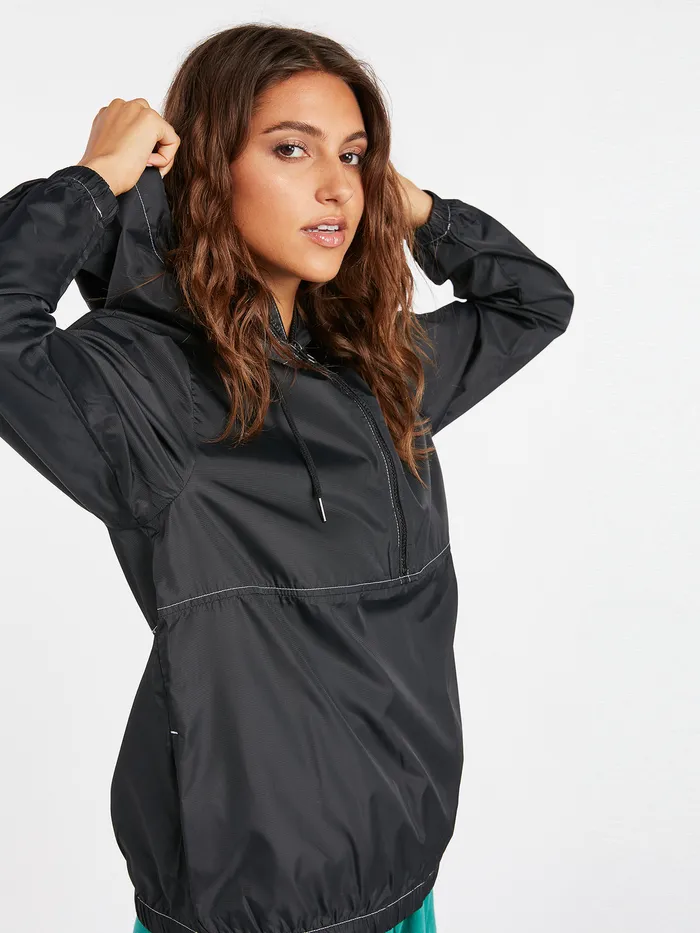 Volcom Jackets Wind It Up Jacket 8211 Black Black 8211 Womens